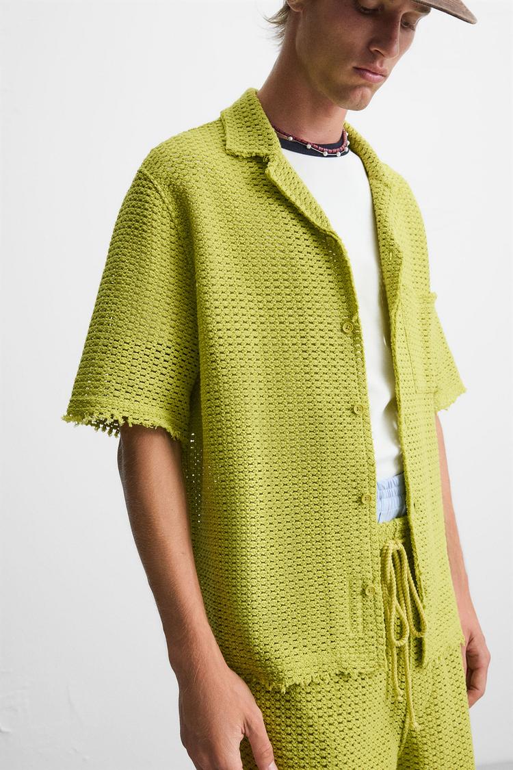 CHEMISE STRUCTURÉE AJOURÉE