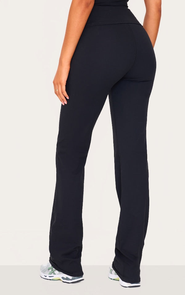 TALL PANTALON FLARE SCULPT NOIR À DÉTAIL CONTOURS