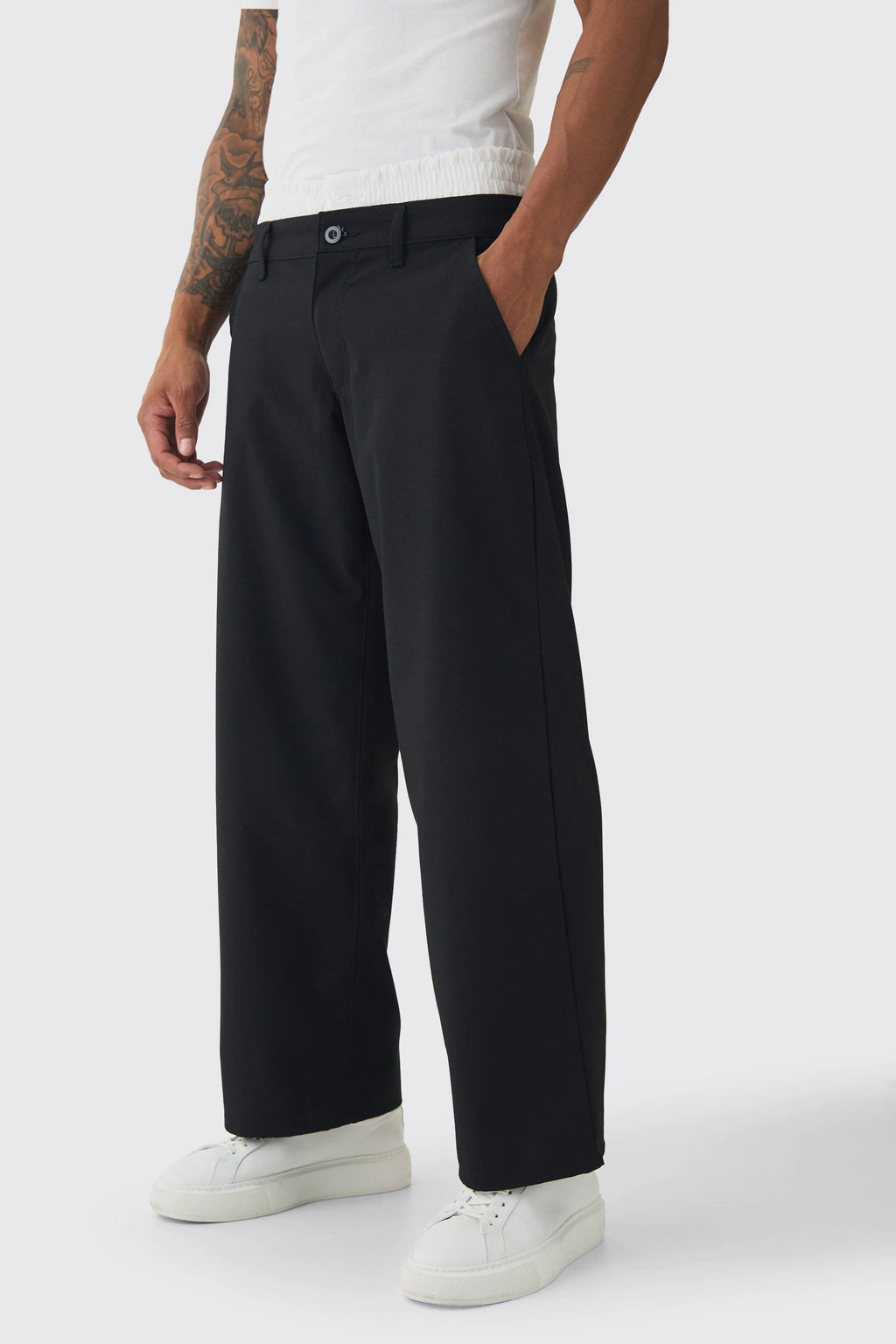 PANTALON BAGGY AVEC BOXER DOUBLE TAILLE