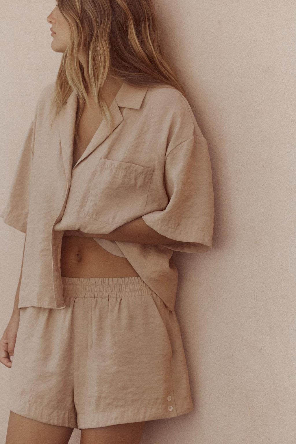 CHEMISE FLUIDE MANCHES COURTES