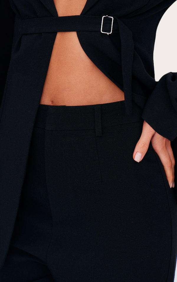 TALL PANTALON DE TAILLEUR TAILLE HAUTE NOIR