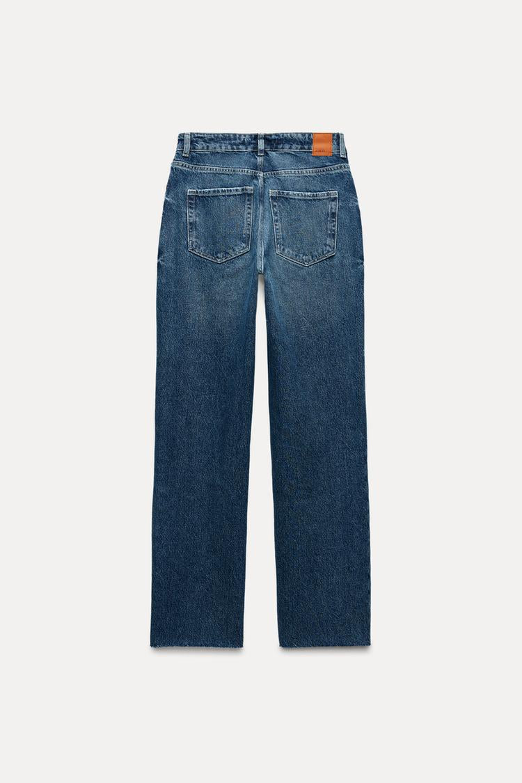 Jean z1975 droit à taille haute - Bleu moyen