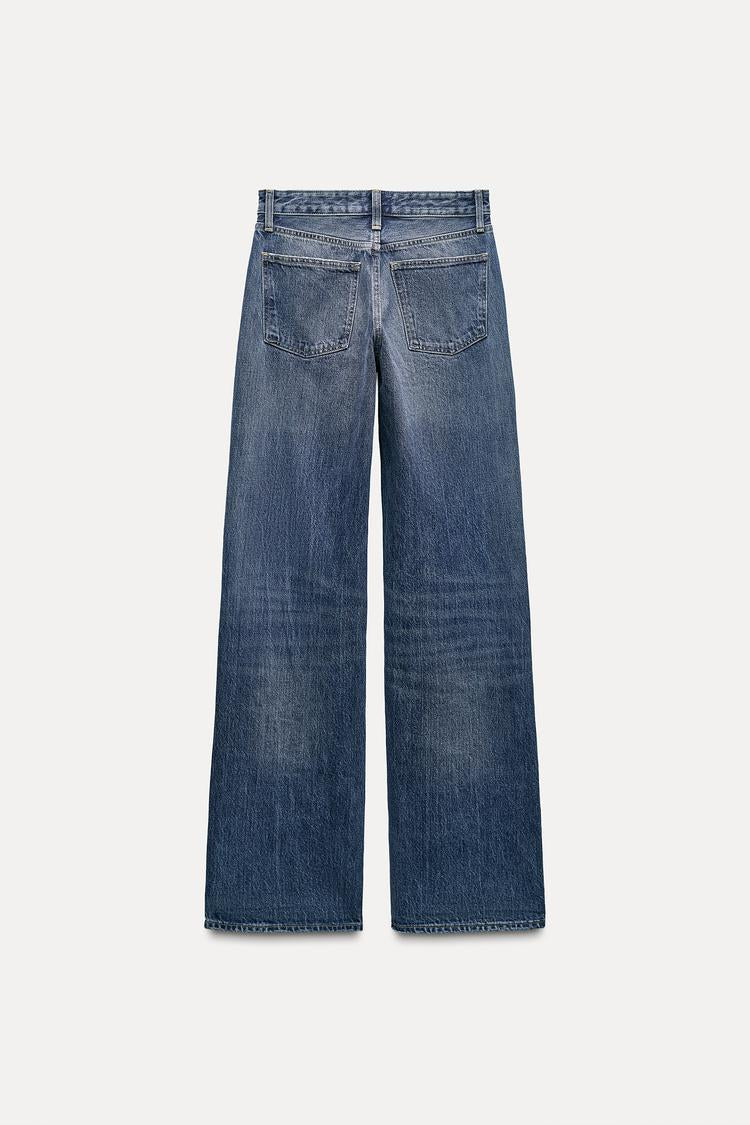 Jean trf wide leg taille normale - Gris anthracite