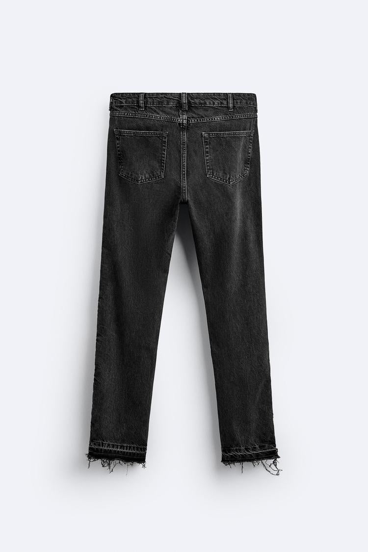 Jean flare fit zippé - Bleu