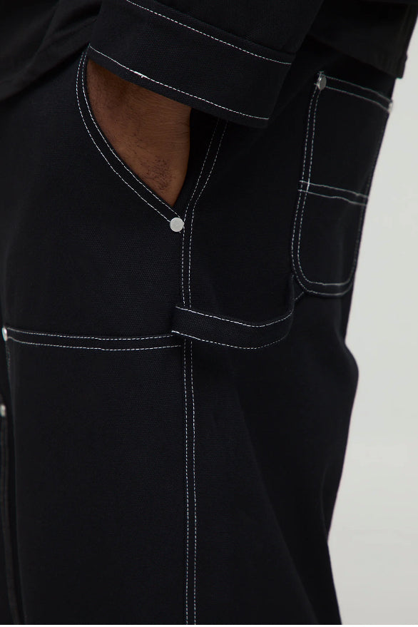 PANTALON DE TRAVAIL LARGE EN TOILE