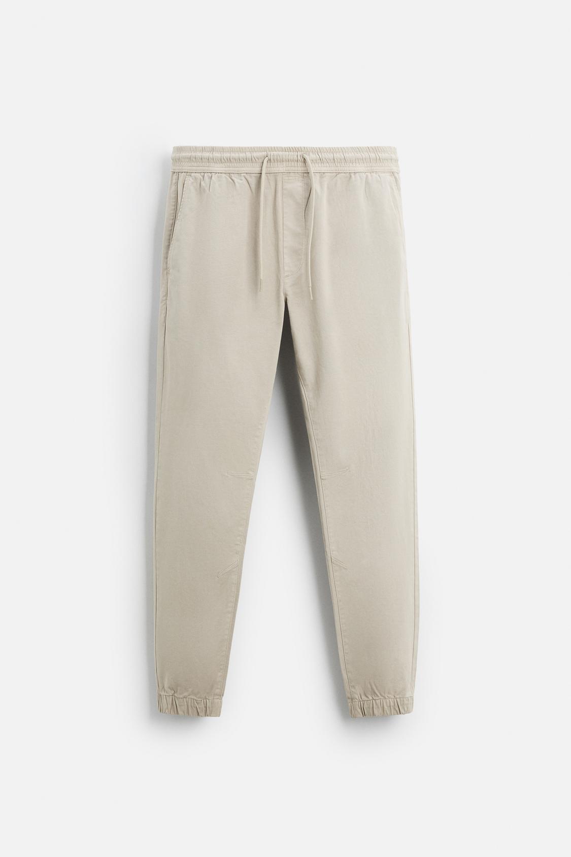 PANTALON DÉLAVÉ AVEC TAILLE JOGGING
