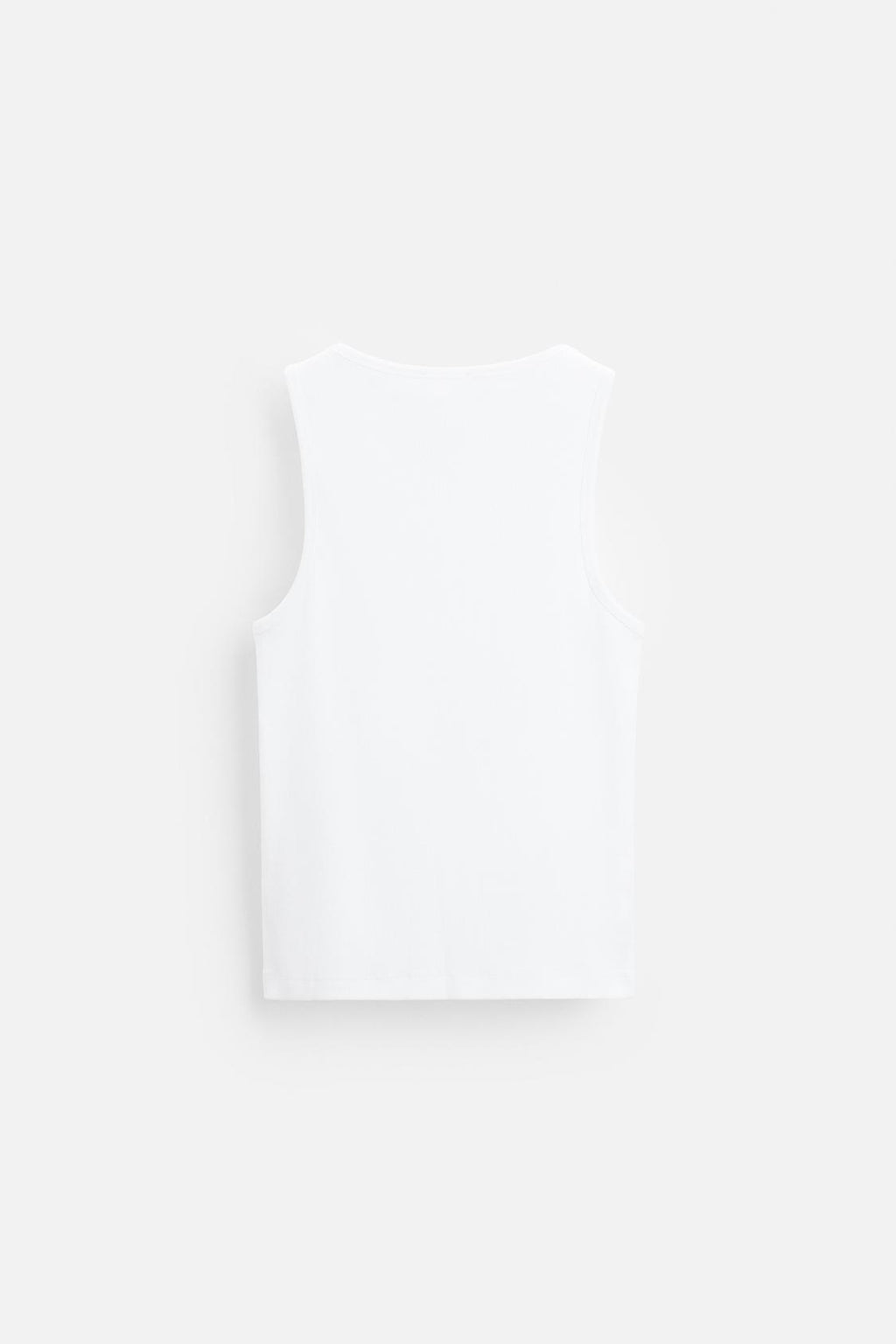 T-SHIRT DÉBARDEUR BASIQUE CÔTELÉ