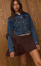 VESTE AJUSTÉE EN JEAN VINTAGE