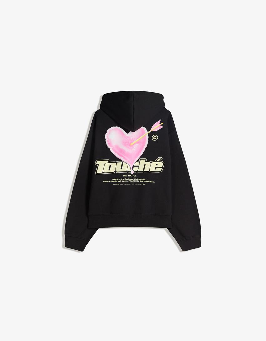 Sweat à capuche imprimé