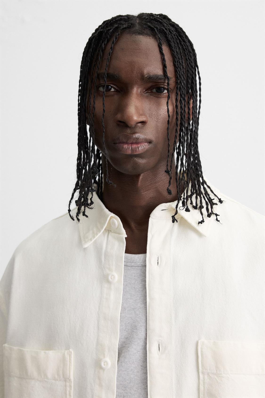 CHEMISE BRODÉE CONTRASTE