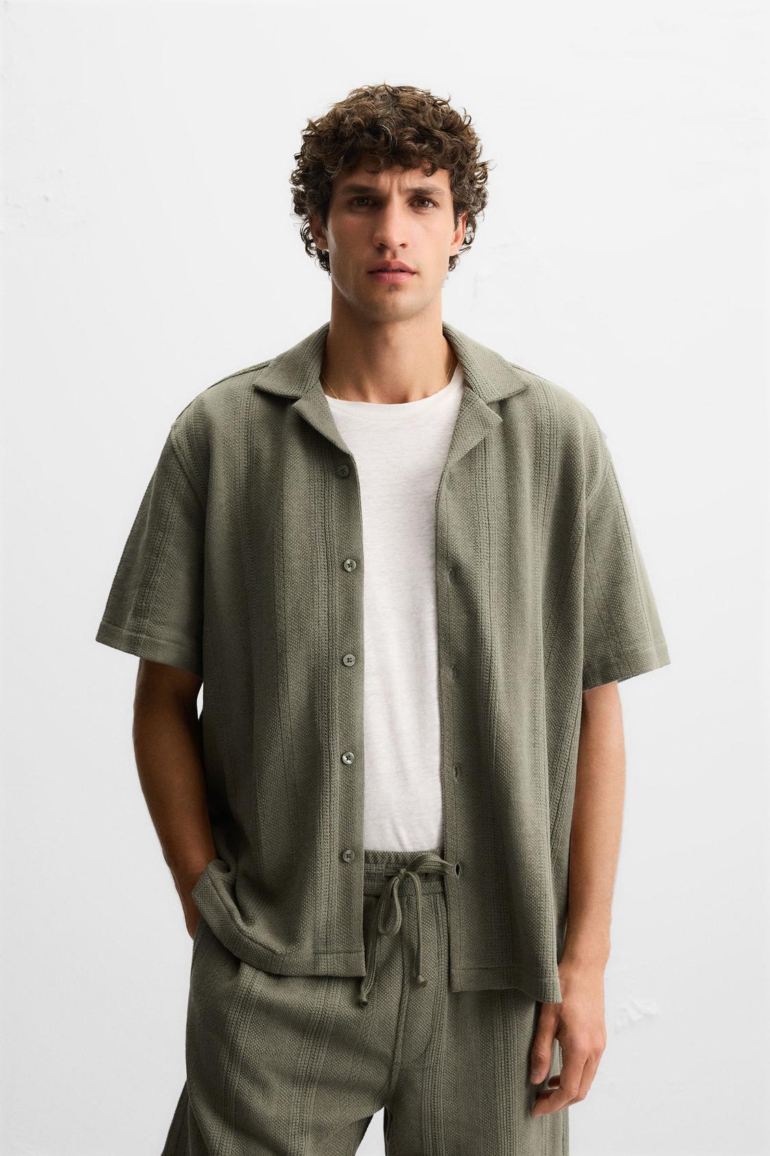 CHEMISE STRUCTURÉE JACQUARD