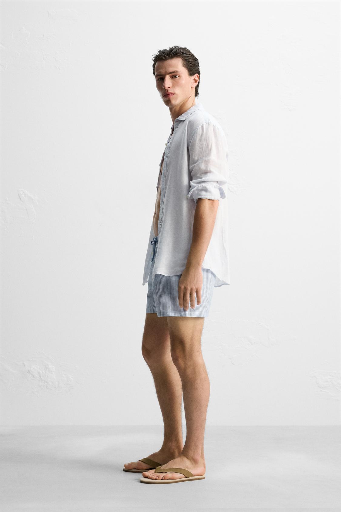 MAILLOT DE BAIN COURT SEERSUCKER