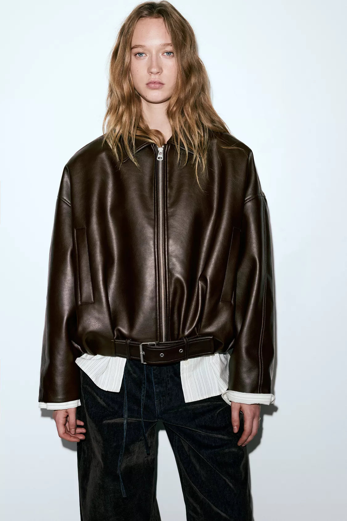 VESTE BOMBER SIMILICUIR