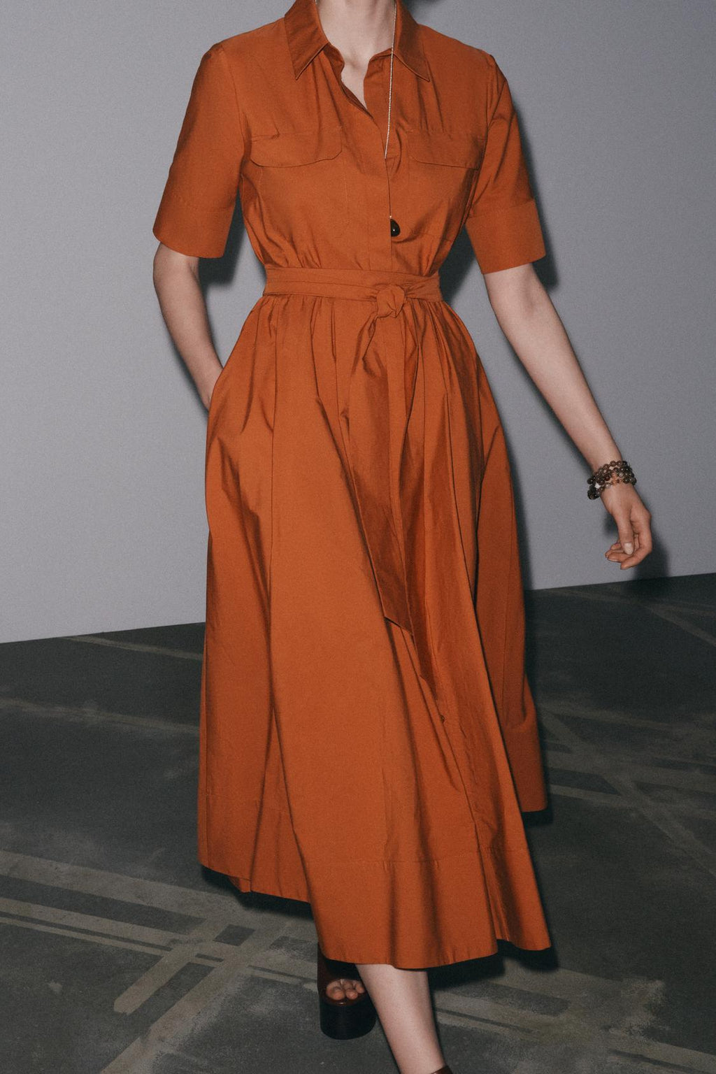 ROBE CHEMISE EN POPELINE ZW COLLECTION