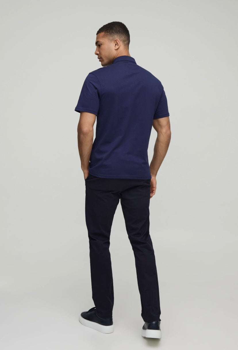 CHEMISE SLIM EN JERSEY À MANCHES COURTES