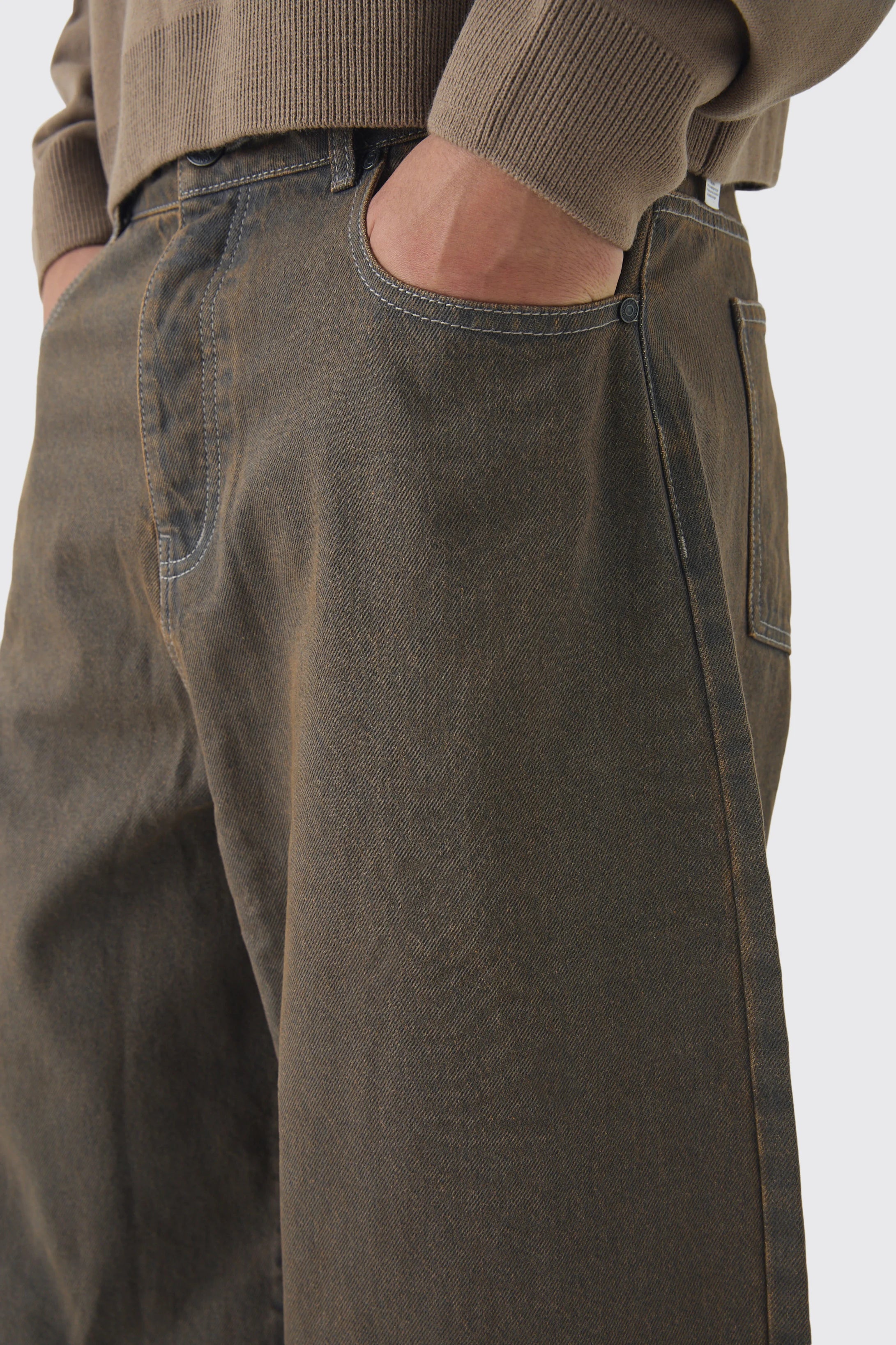 JEAN BAGGY DÉLAVÉ BRUN