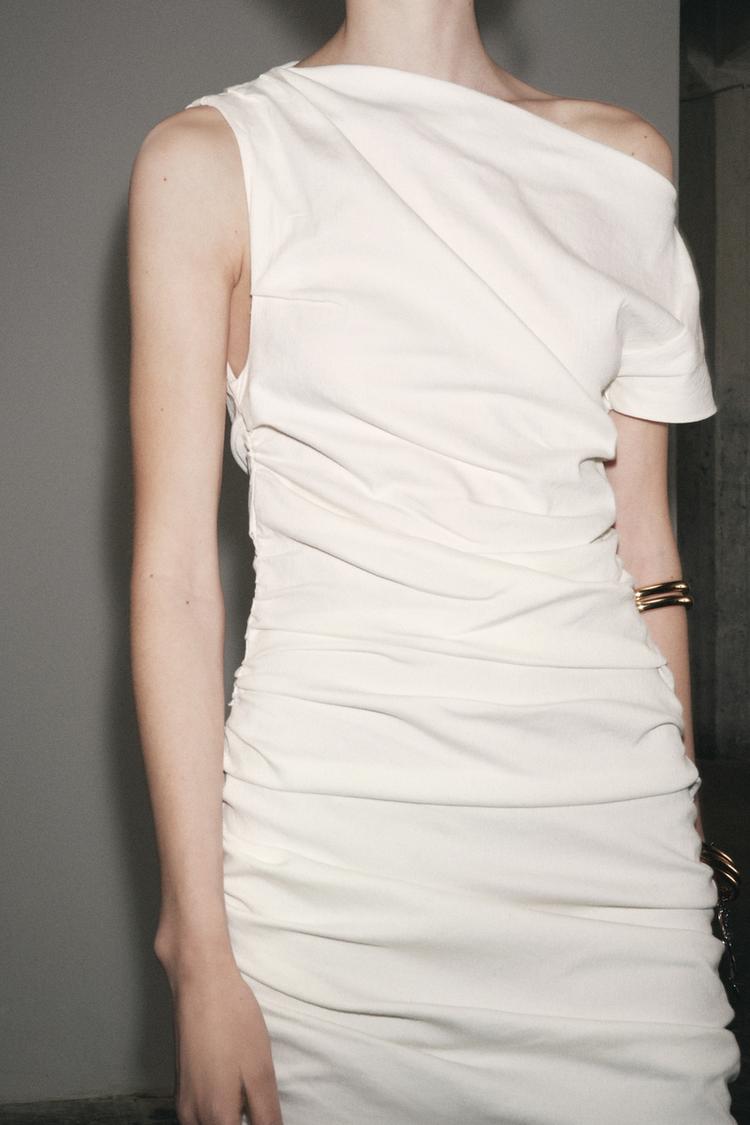 Robe courte drappée zw collection