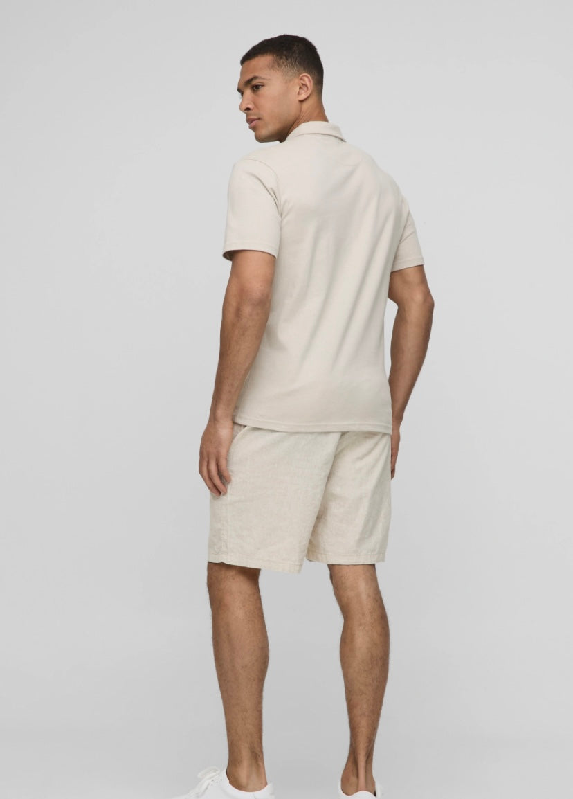 CHEMISE SLIM EN JERSEY À MANCHES COURTES