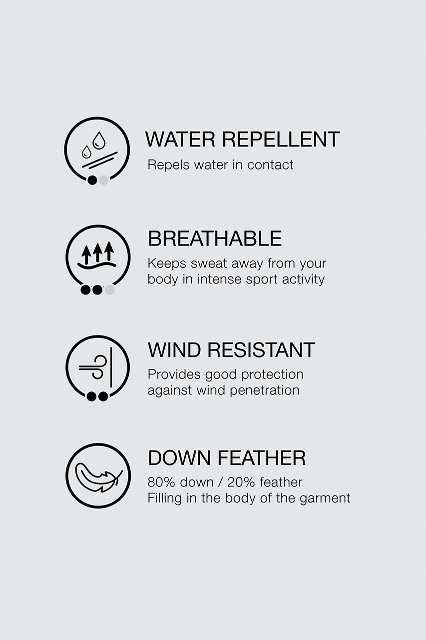 DOUDOUNE 100% PLUMES DÉPERLANTE