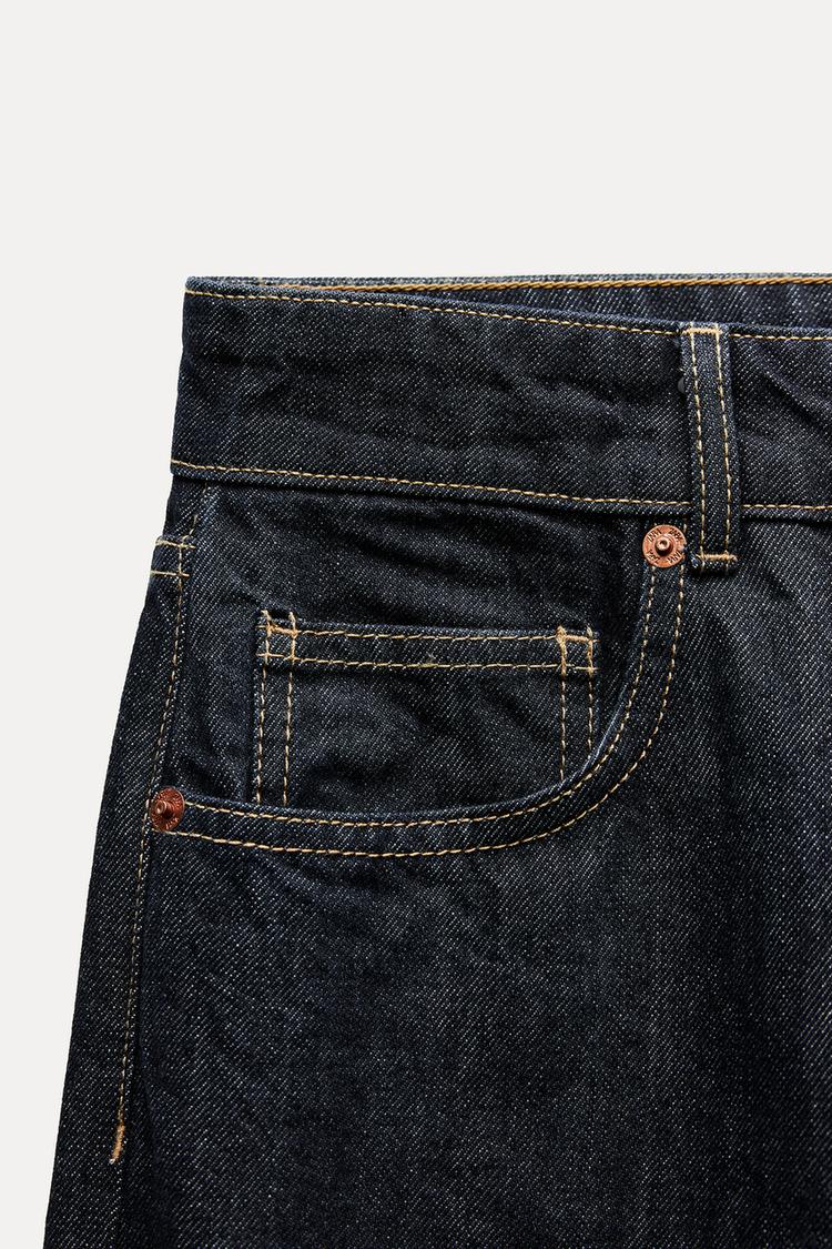 Jean trf wide leg taille normale - Gris anthracite