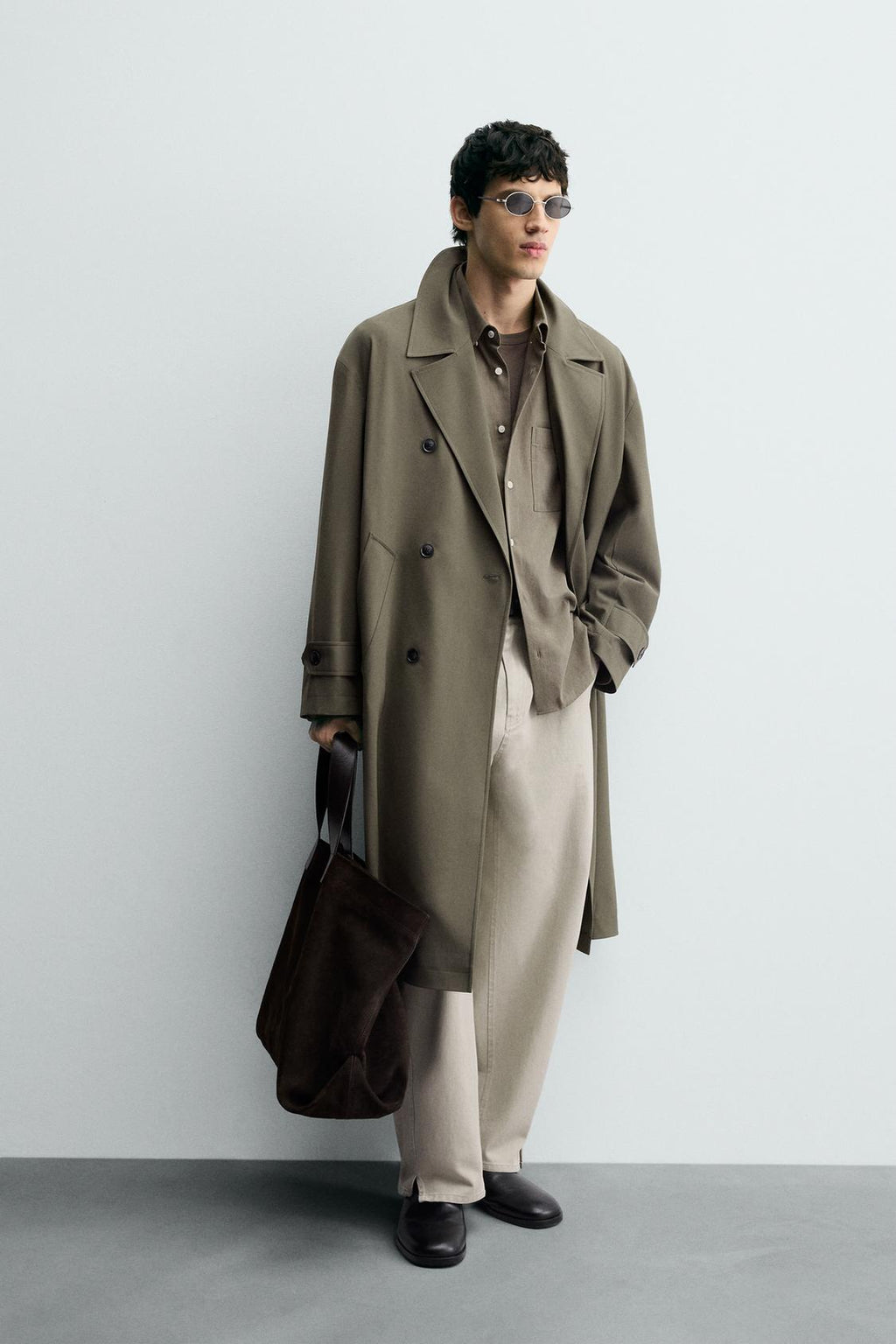 TRENCH FLUIDE COUPE OVERSIZE