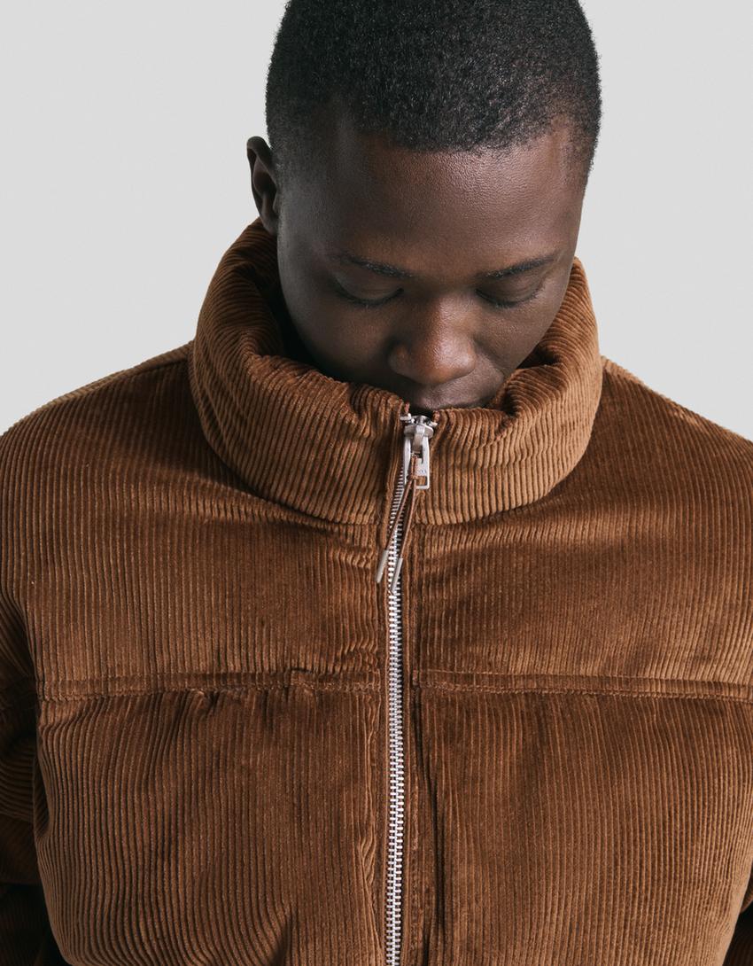 DOUDOUNE EN VELOURS CÔTELÉ