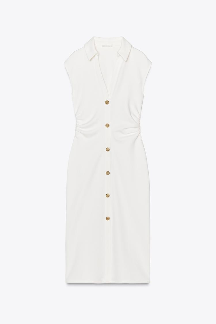 ROBE CHEMISE PIQUÉE