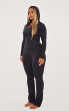 SHAPE HOODIE SCULPT NOIR À ZIP