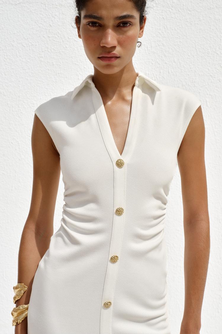 ROBE CHEMISE PIQUÉE