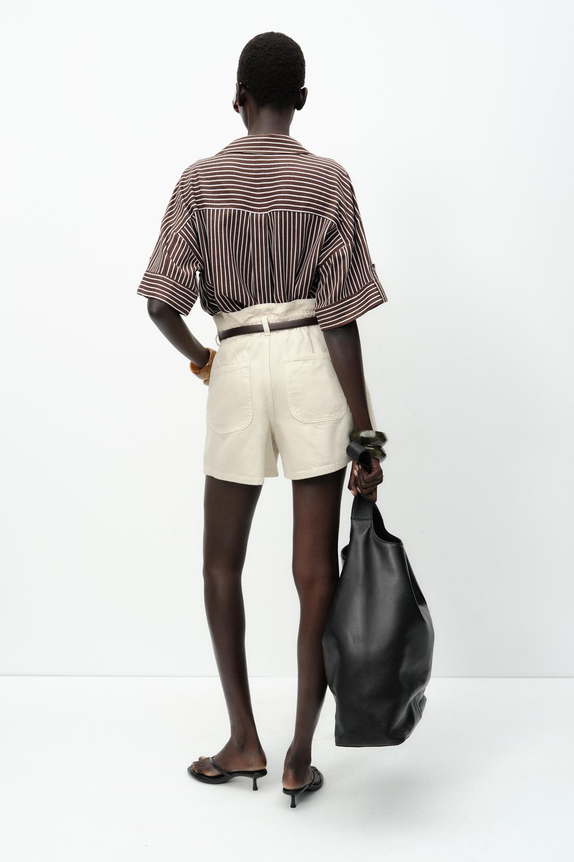 CHEMISE COURTE EN LIN