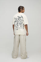 T-Shirt Oversize À Col Montant Et Imprimé Osaka