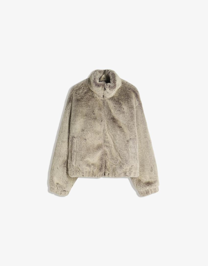 BLOUSON FAUSSE FOURRURE