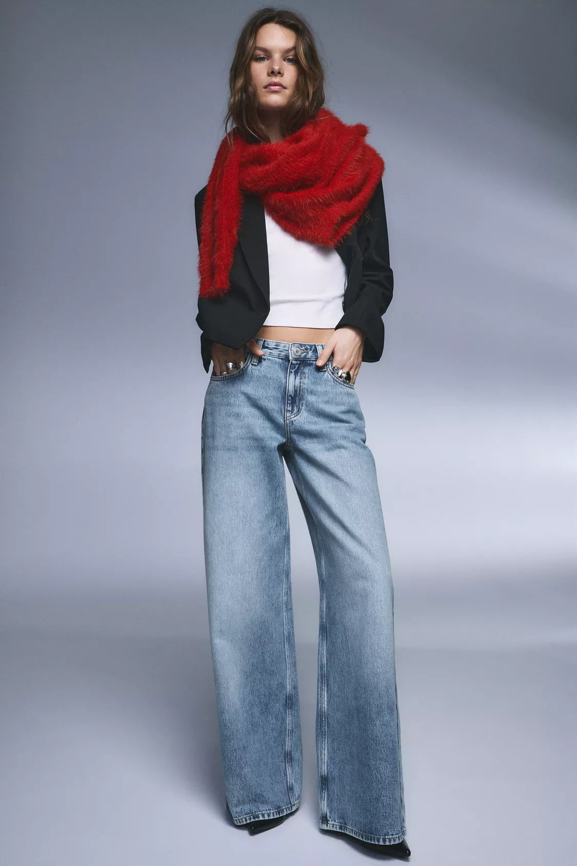 JEANS WIDE LEG TAILLE BASSE