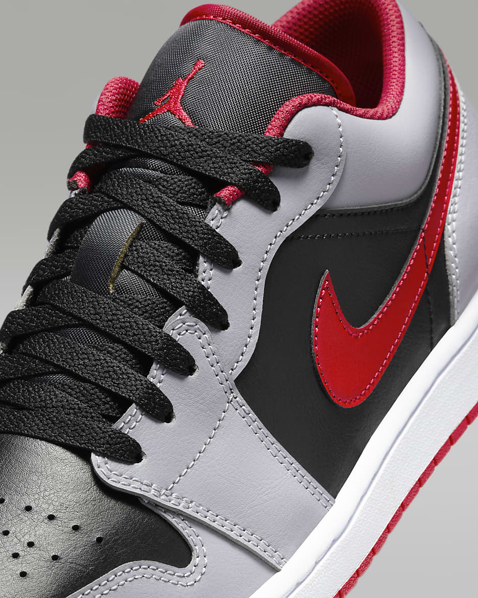 Air Jordan 1 Low - Gris / Rouge