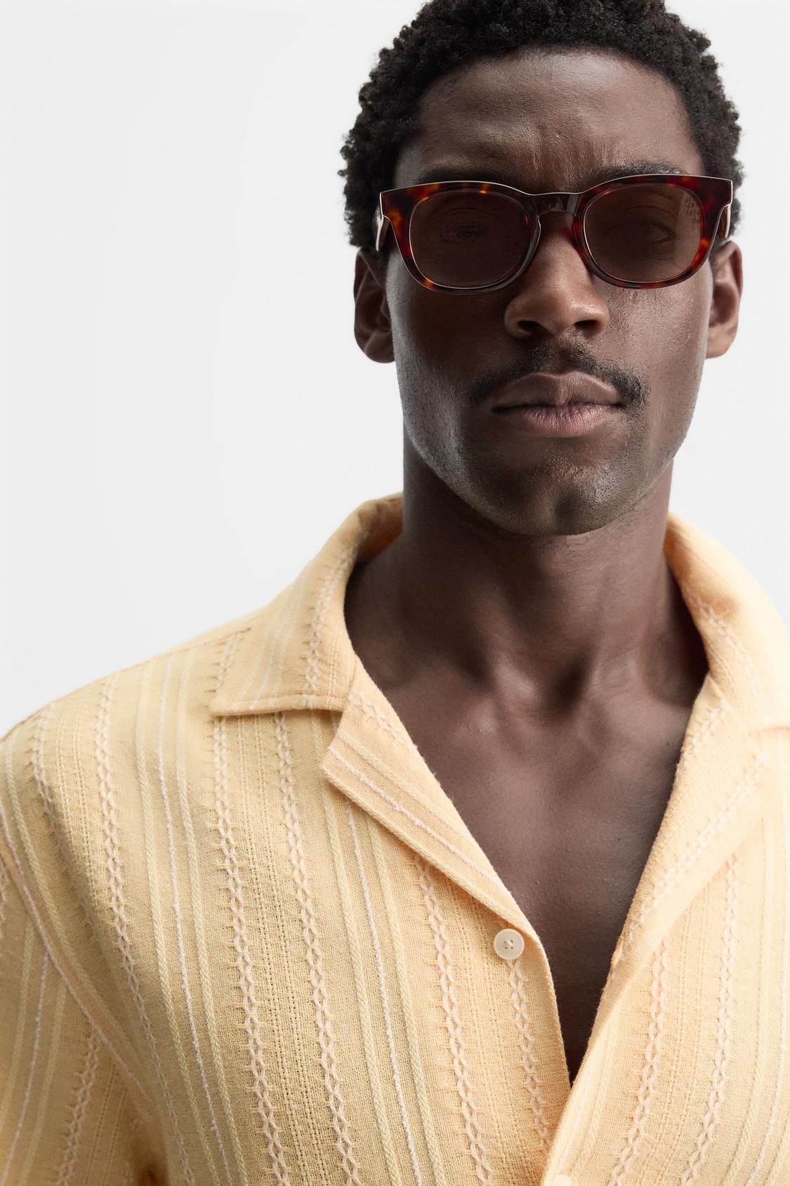 CHEMISE JACQUARD GÉOMÉTRIQUE