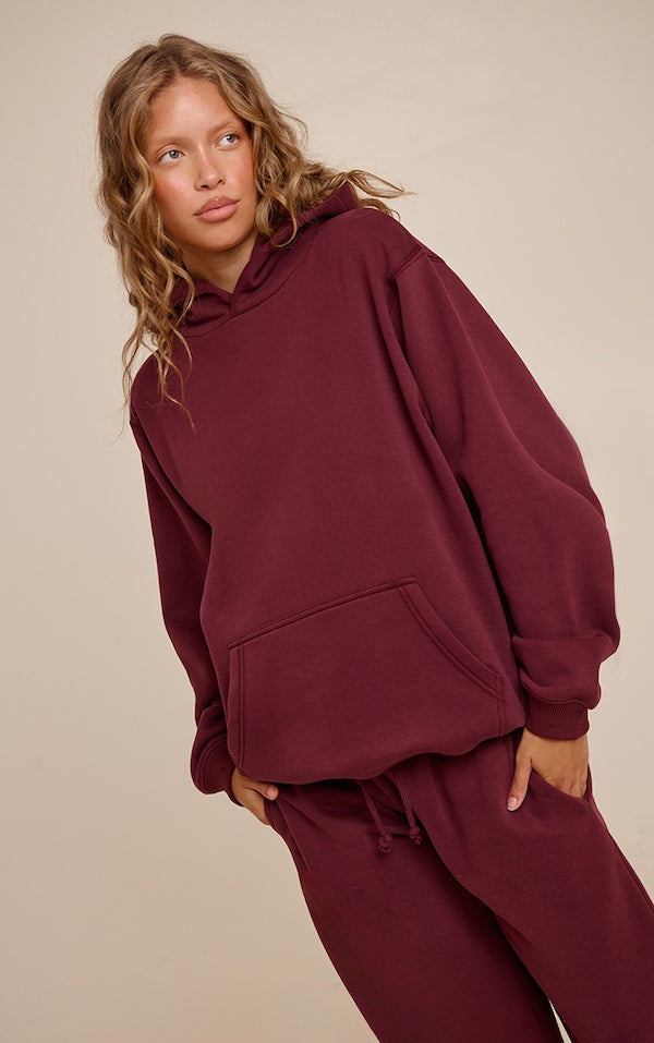 HOODIE PULLOVER EN COTON POLAIRE