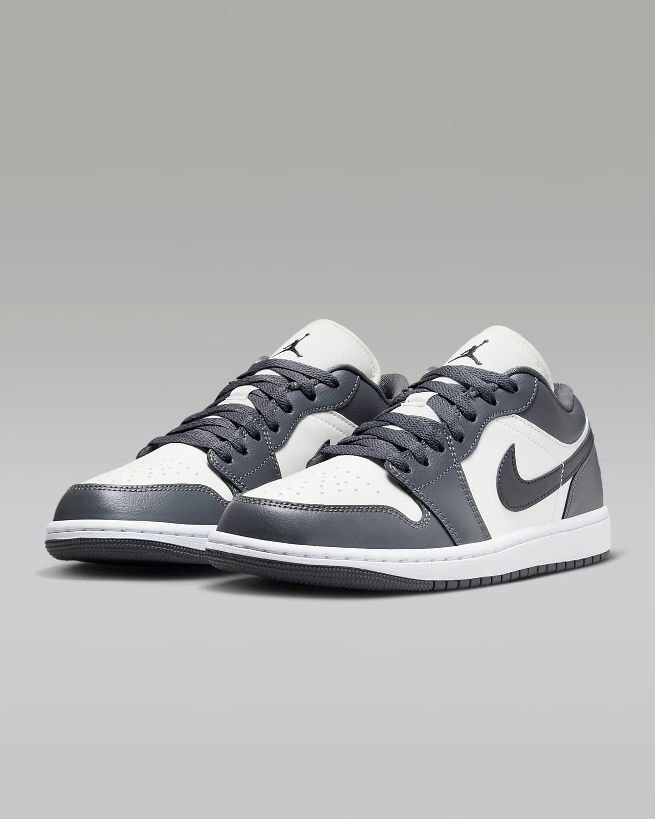 Air Jordan 1 Low - Gris / Blanc