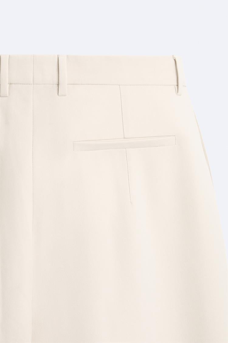 Pantalon coupe large a plis - Noir