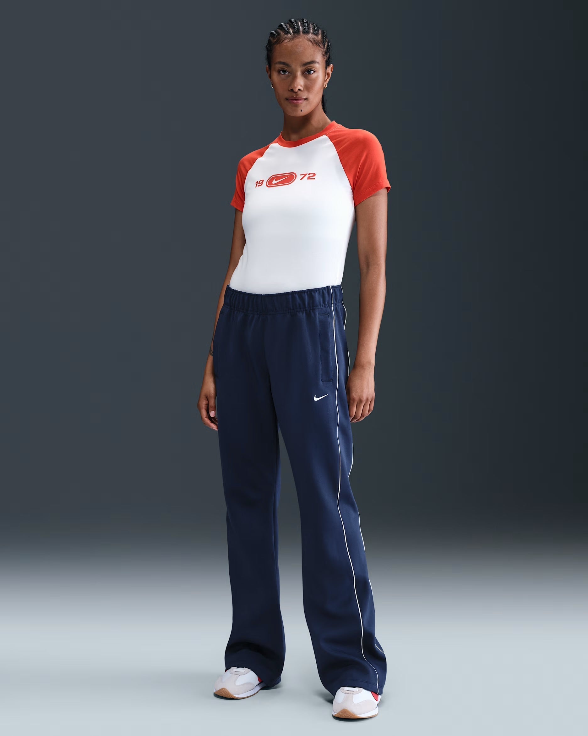 Pantalon En Maille Coupe Slim à Taille Mi-Haute