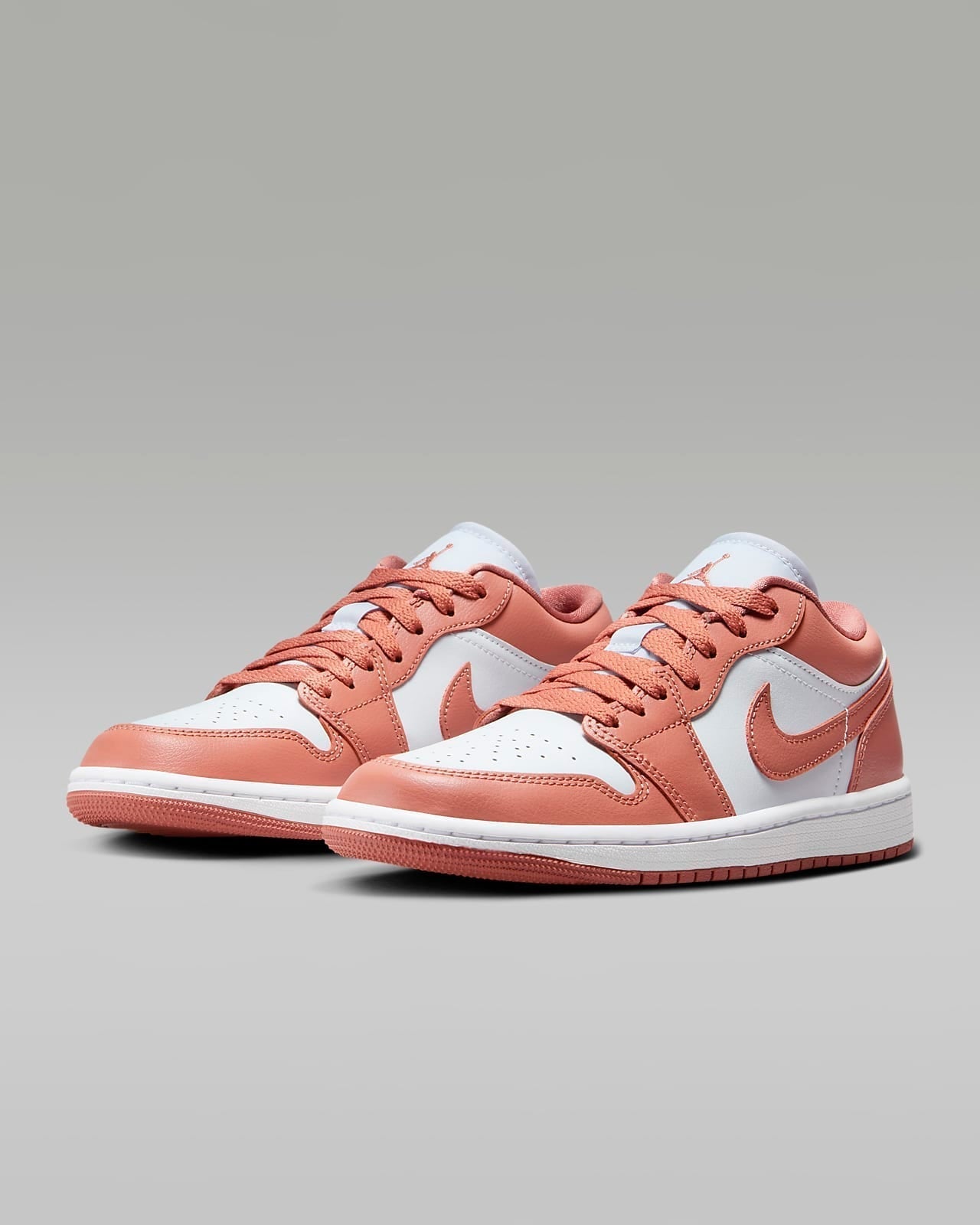 Air Jordan 1 Low - Rose / Blanc