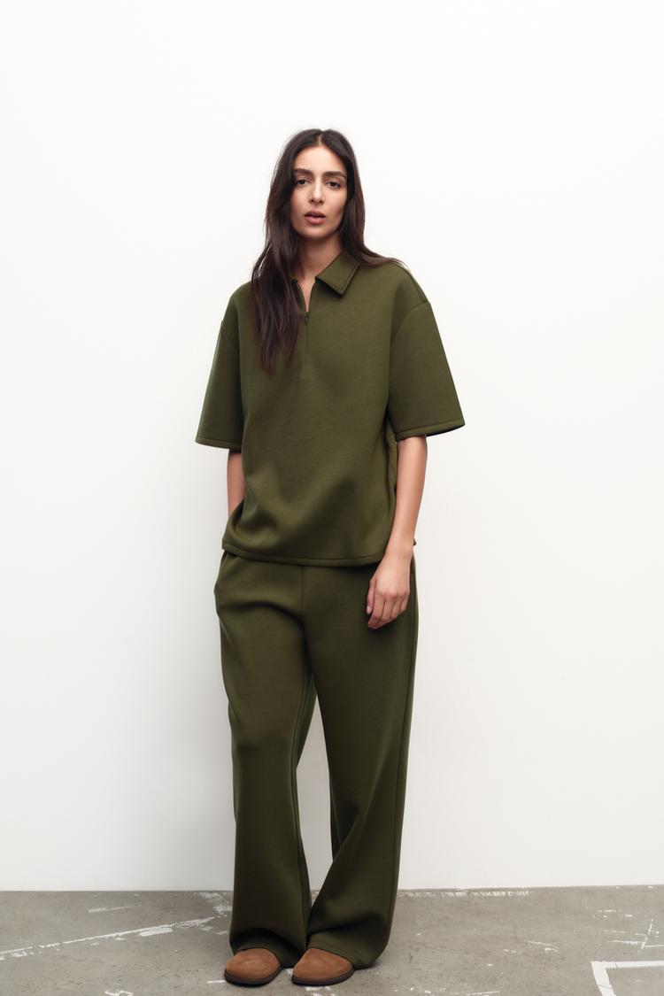 Pantalon fluide - Kaki foncé