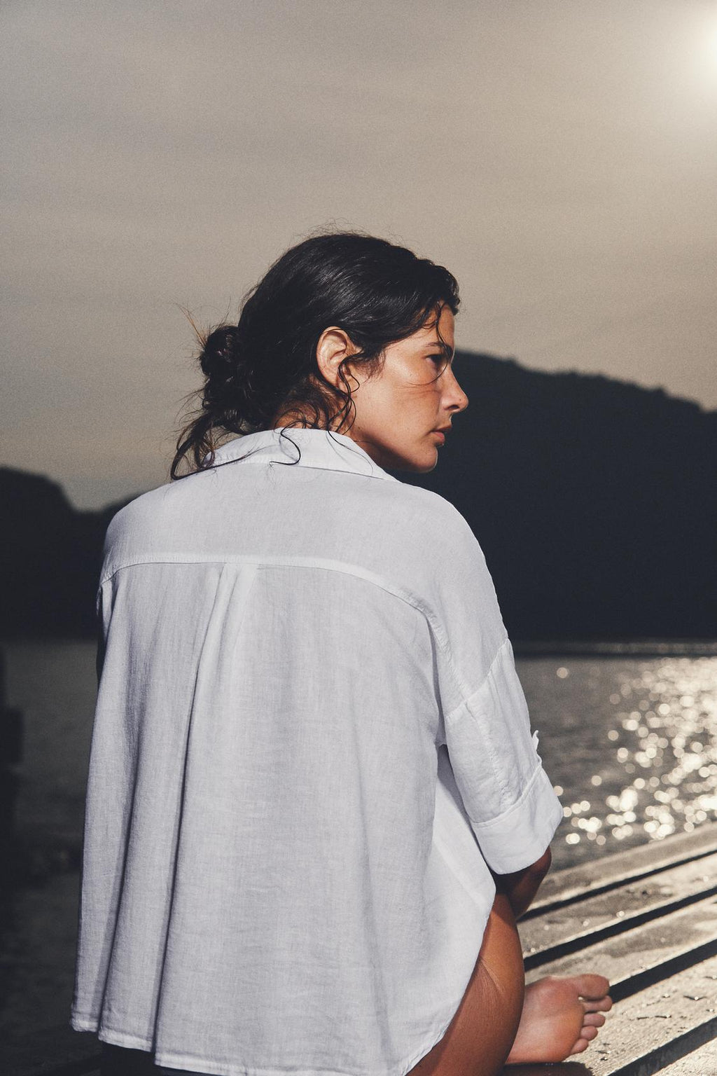 CHEMISE COURTE EN LIN