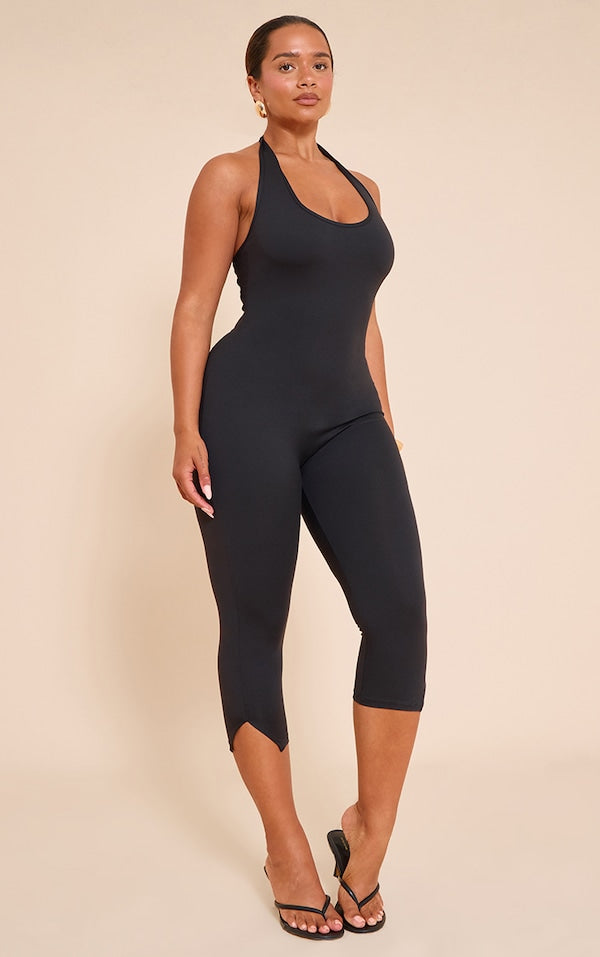 SHAPE COMBINAISON CAPRI EN SCULPT NOIR À DOS NU