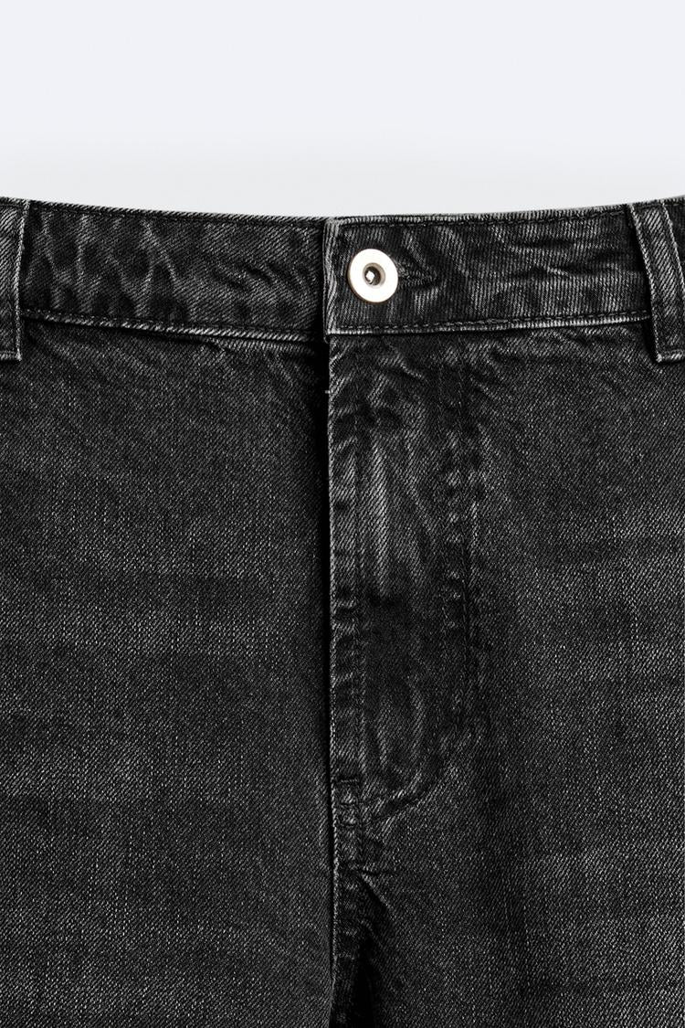 Jean flare fit zippé - Bleu