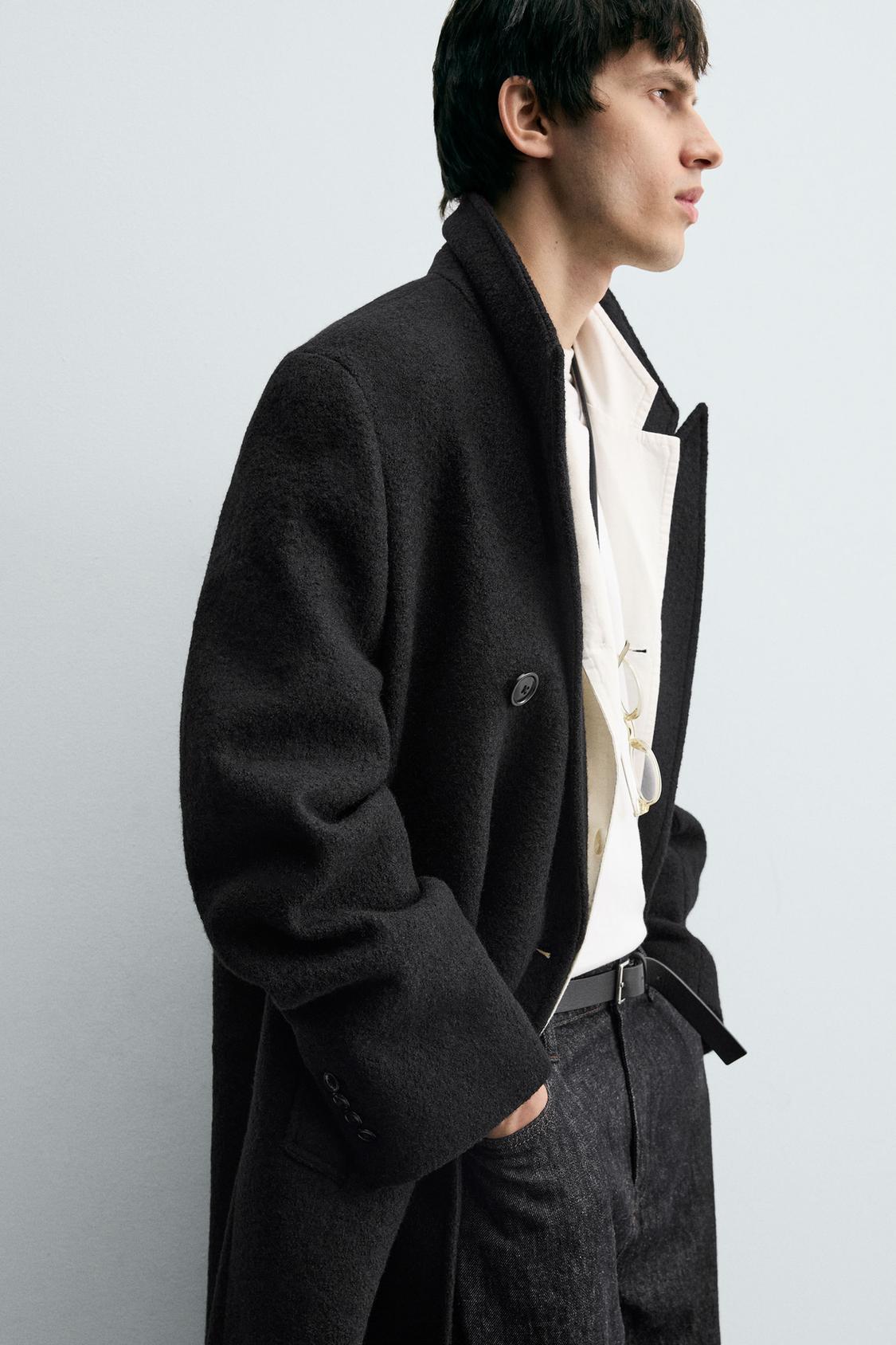 MANTEAU LAINE TEXTURE BOUCLÉ