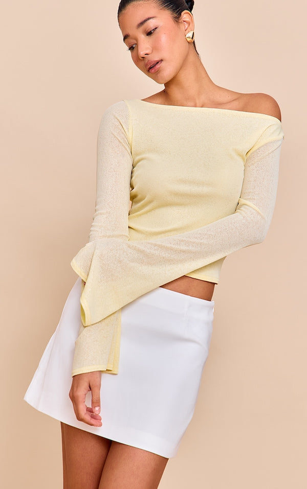 MINI-JUPE TRAPÈZE TISSÉE