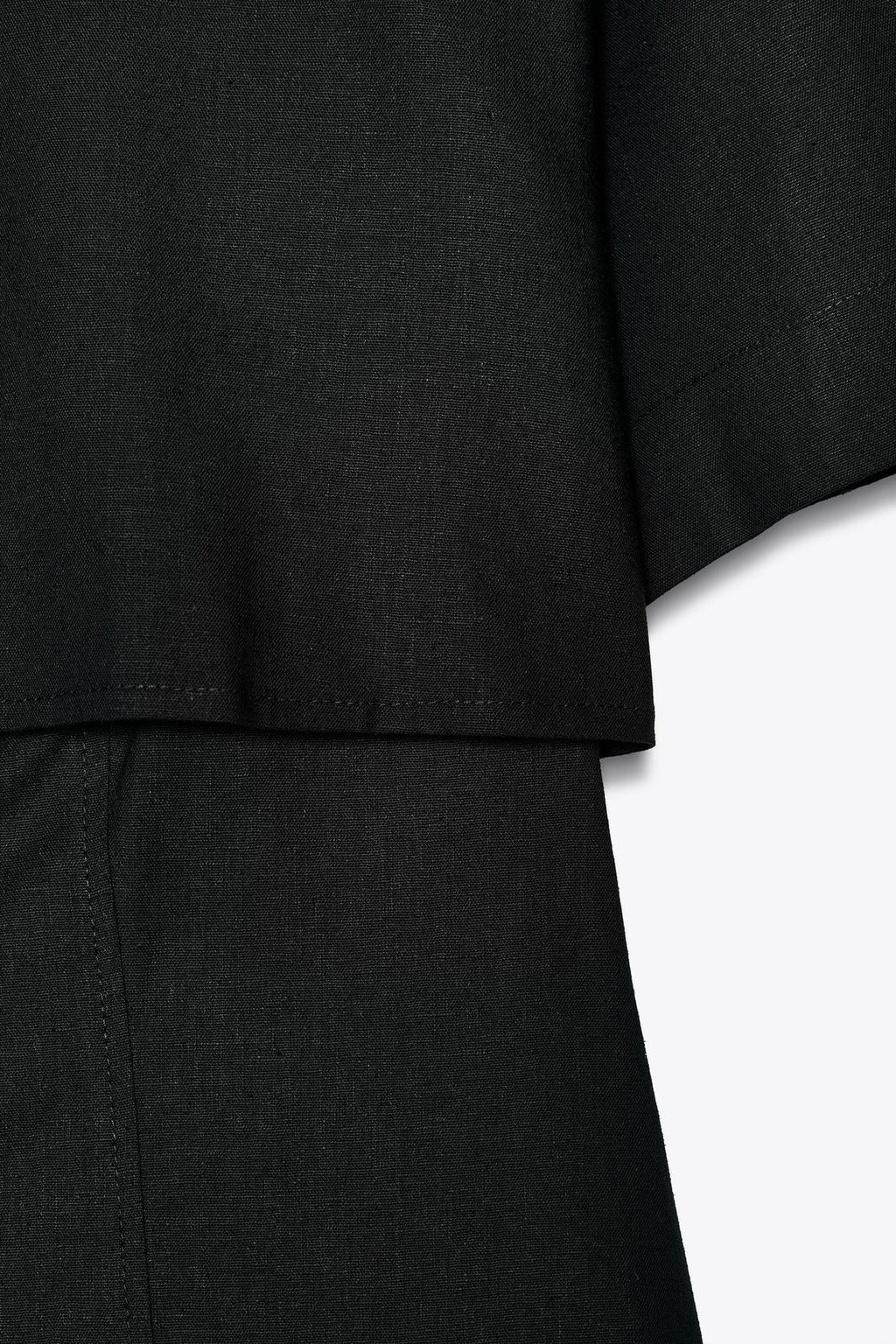 CHEMISE AJUSTÉE AVEC LIN DOUBLE ÉPAISSEUR