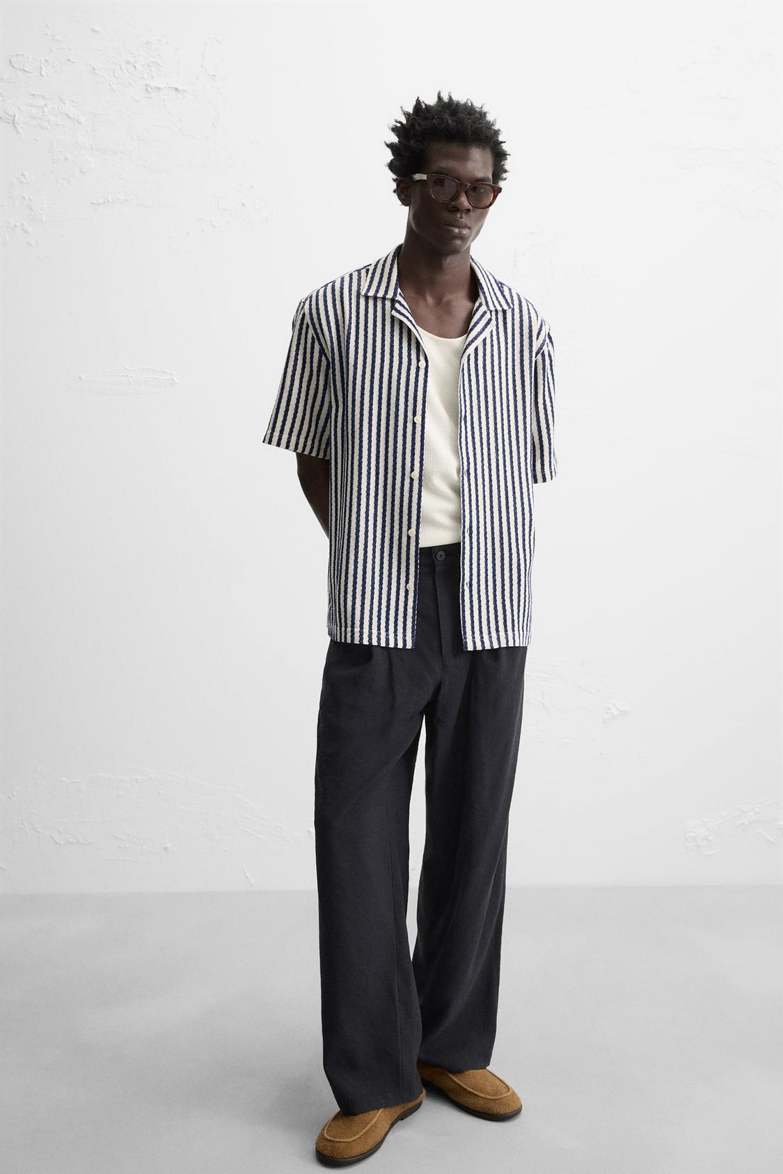 CHEMISE JACQUARD GÉOMÉTRIQUE