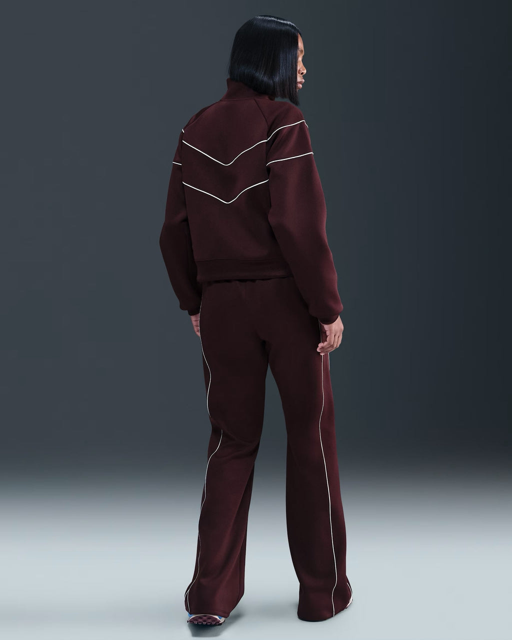 Pantalon En Maille Coupe Slim à Taille Mi-Haute