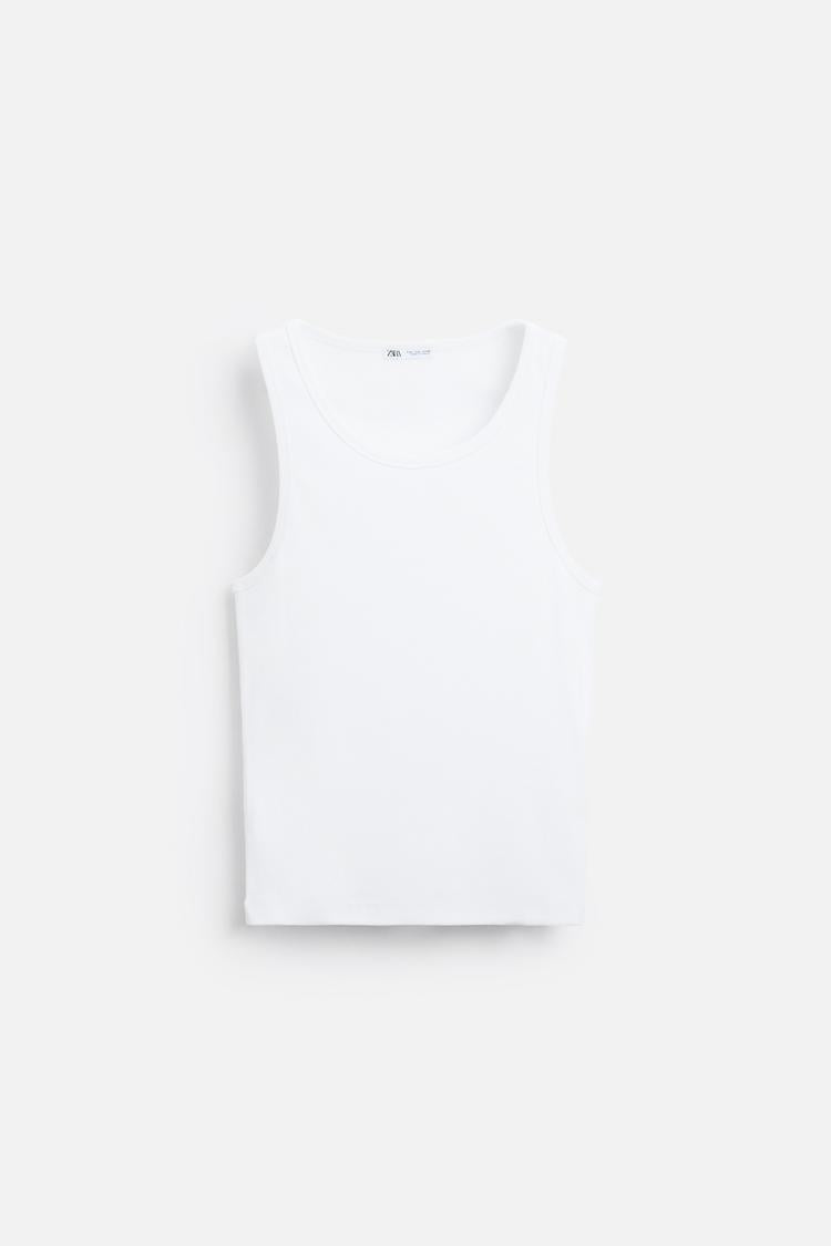 Débardeur Cotelé - Marron